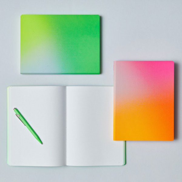 Nuuna, Notebook Fresh, Colour Clash Light, Flex cover from smooth bonded leather minidots pages, HFresh green yellow, gradient, style